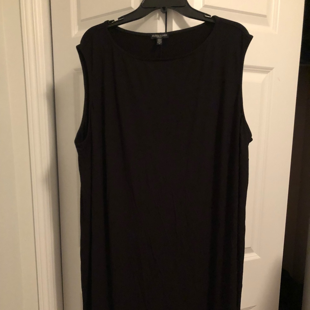 Eileen Fisher black dress 3x